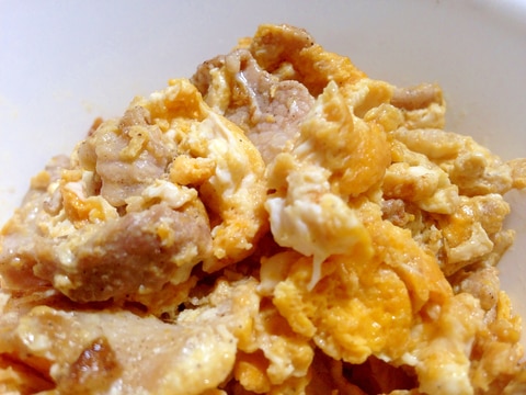 これだけでいいんだ!豚と卵の炒め物